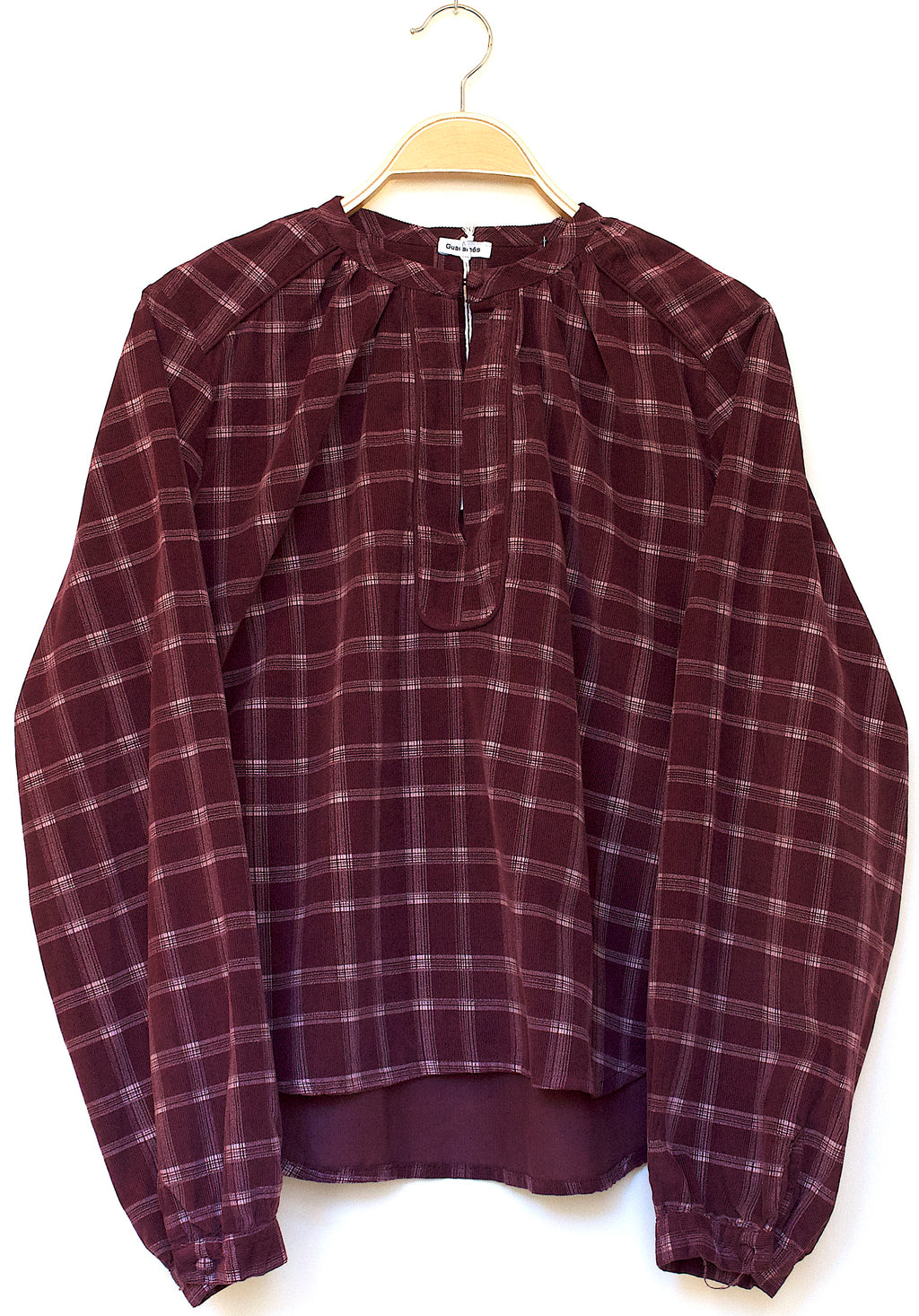 Camisa Rancho burdeos