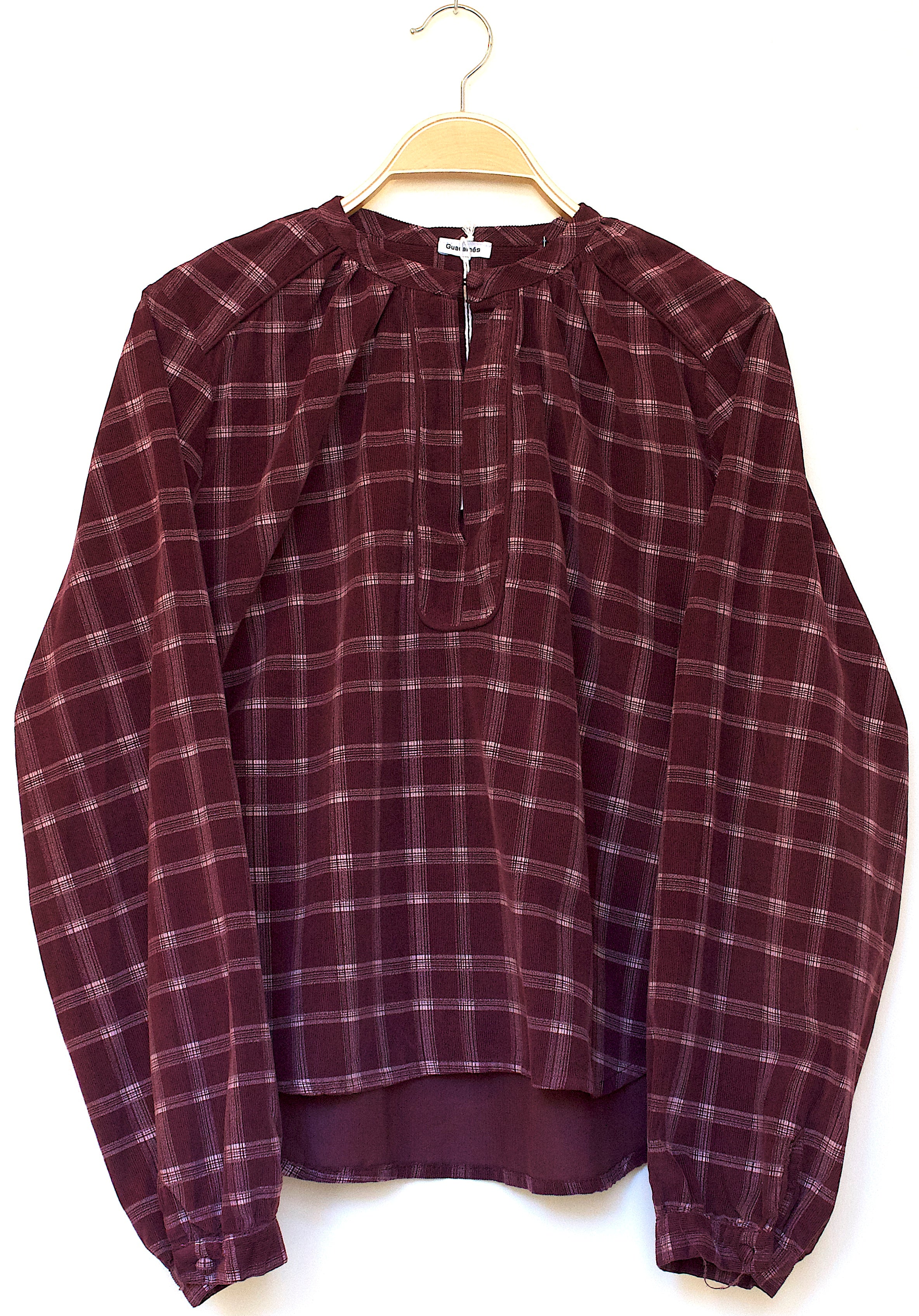 Camisa Rancho burdeos