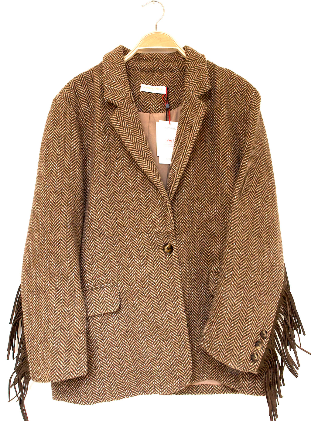 Chaqueta blazer flecos