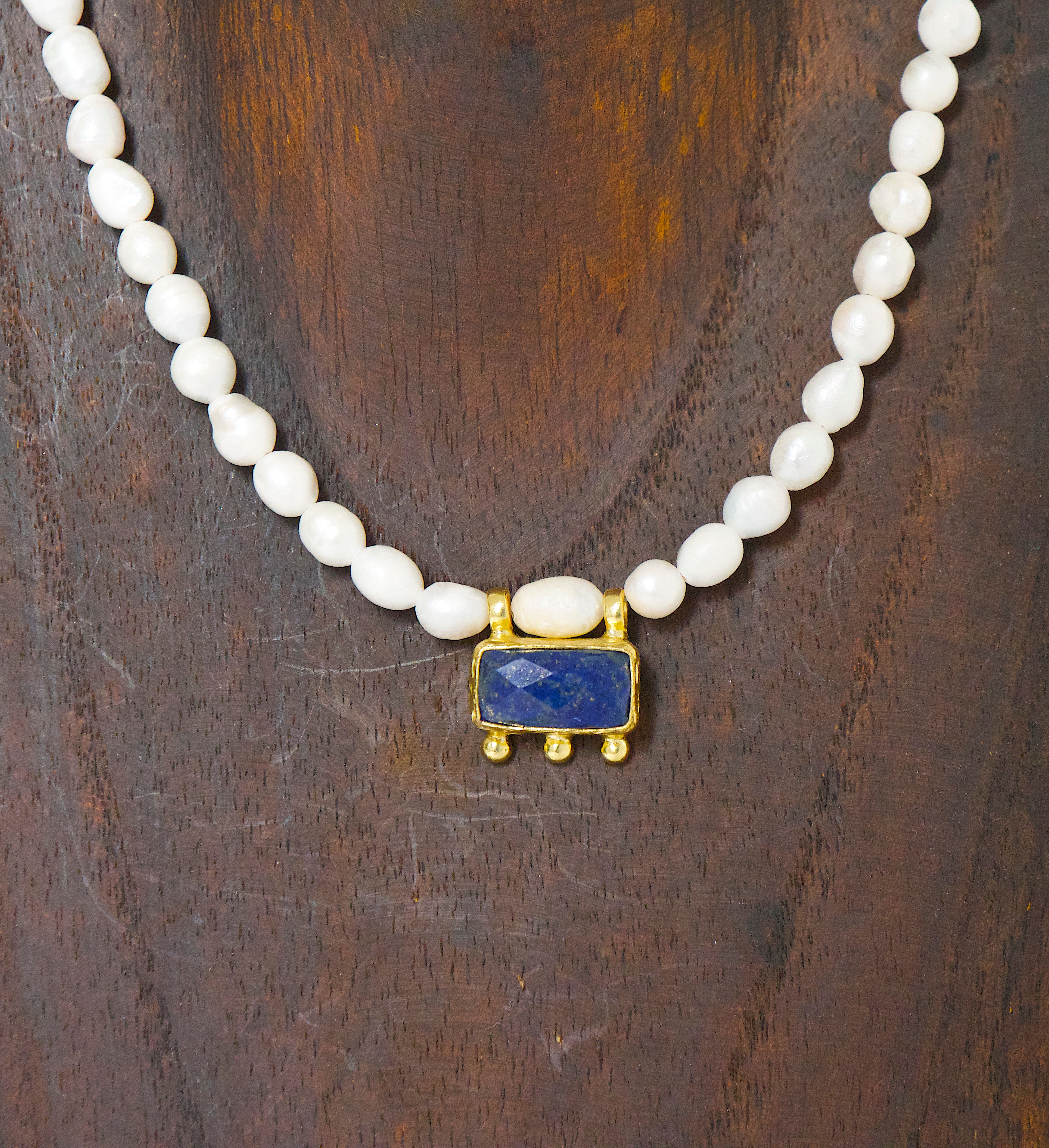Collar Perla Azul