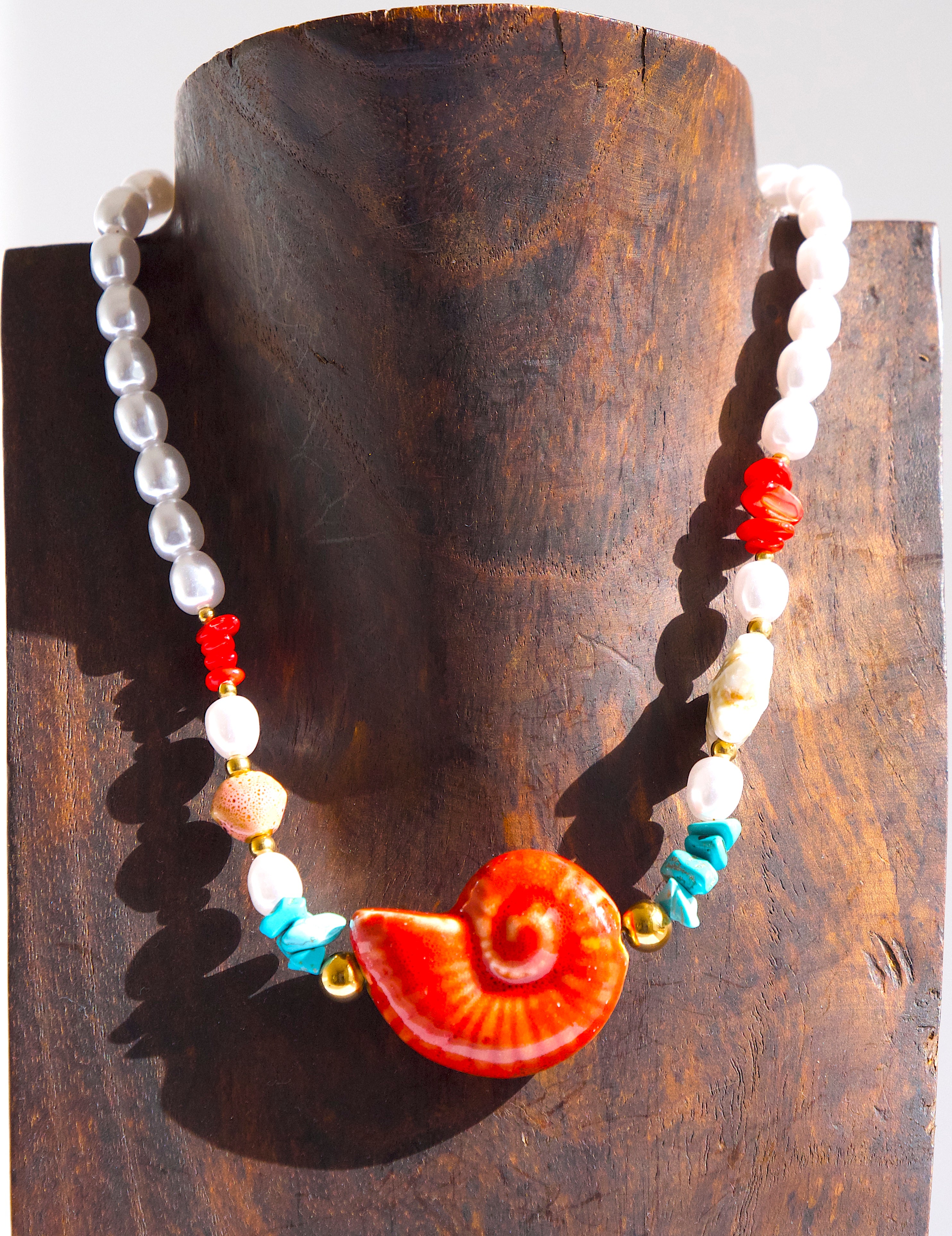 Collar Perles et Mer