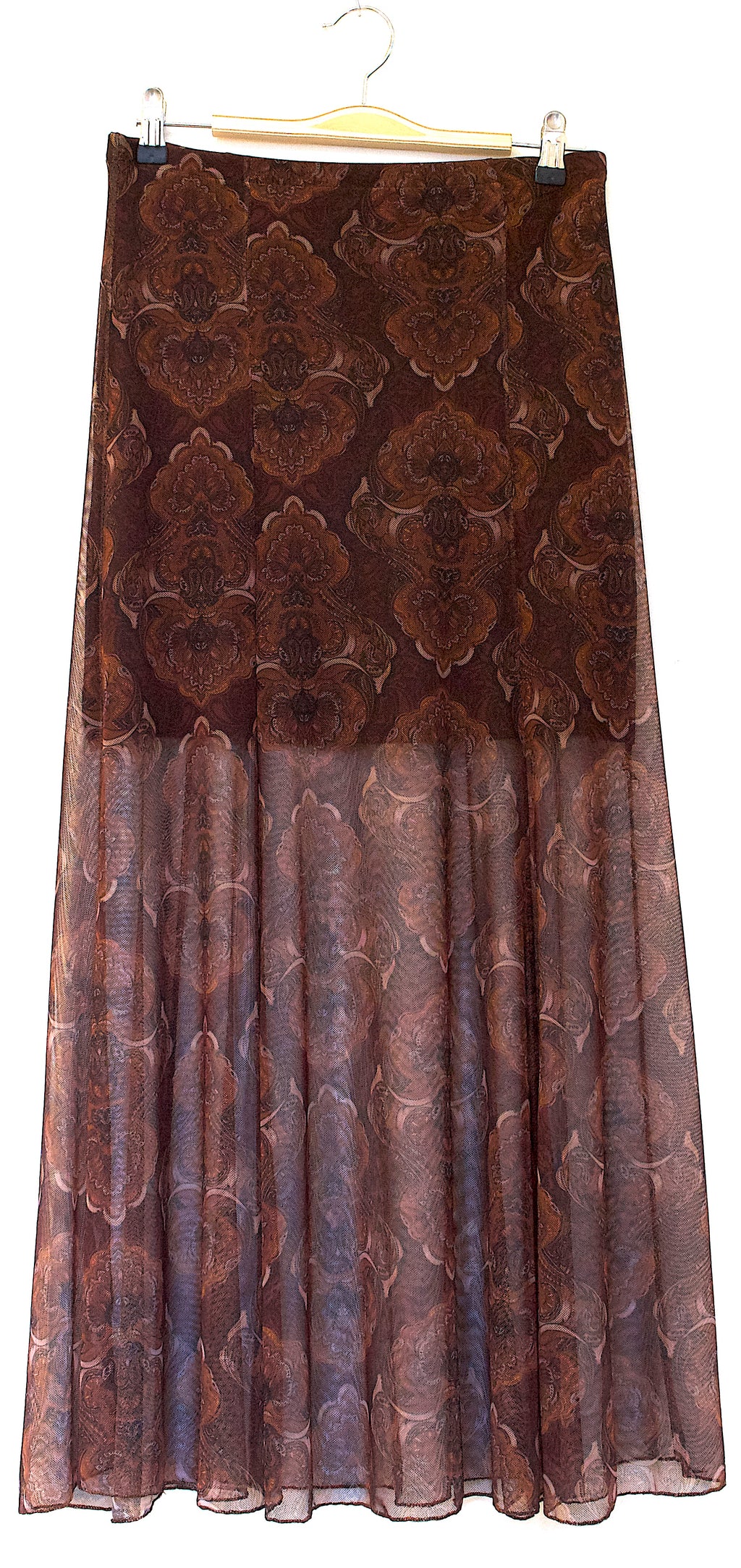 Falda marrón de tul