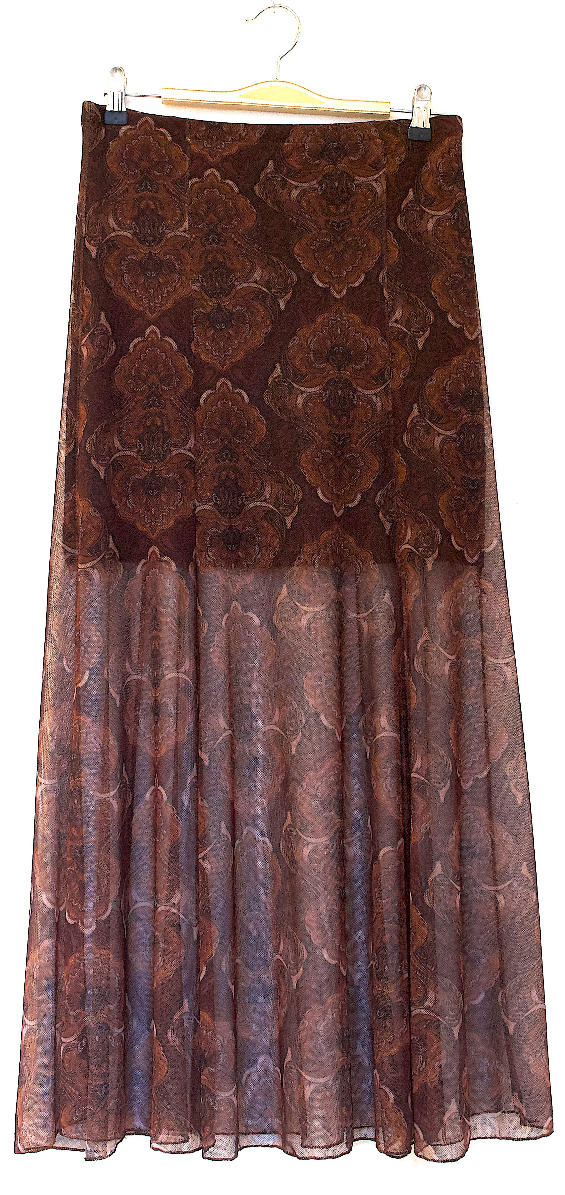 Falda marrón de tul