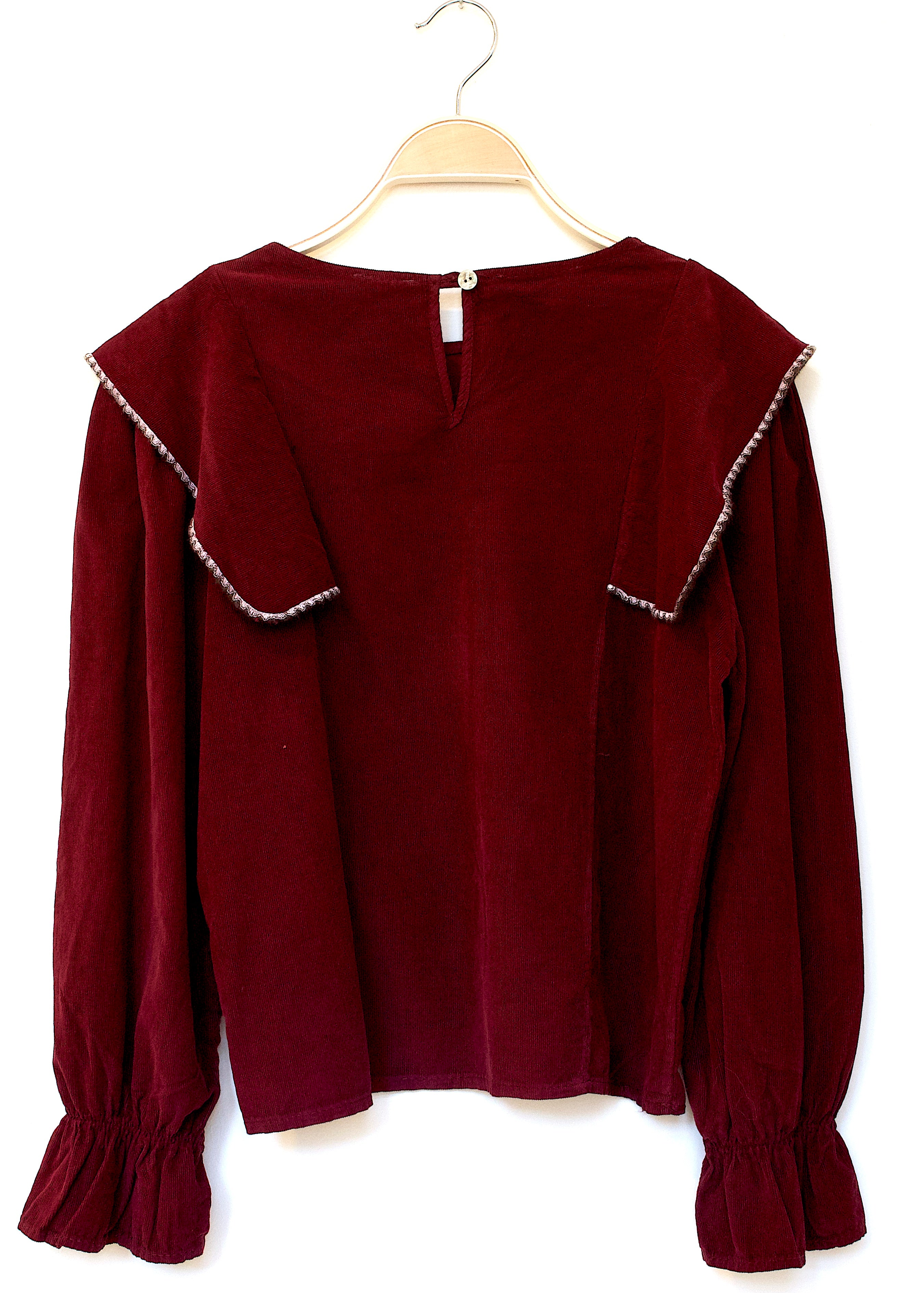 Blusa pana burdeos